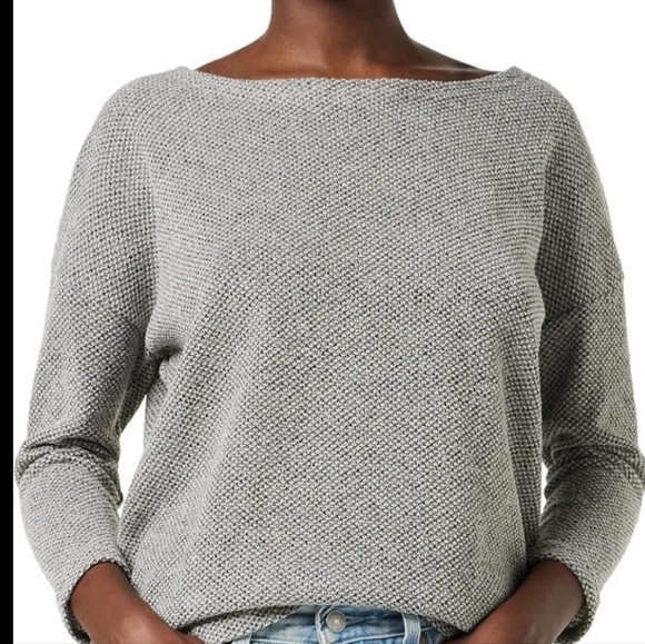 Ann Taylor Women's Plus size 3/4 sleeve boatneck dotted print knit top